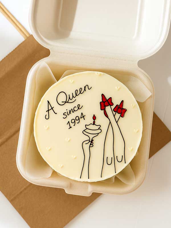 Old School Queen  cake