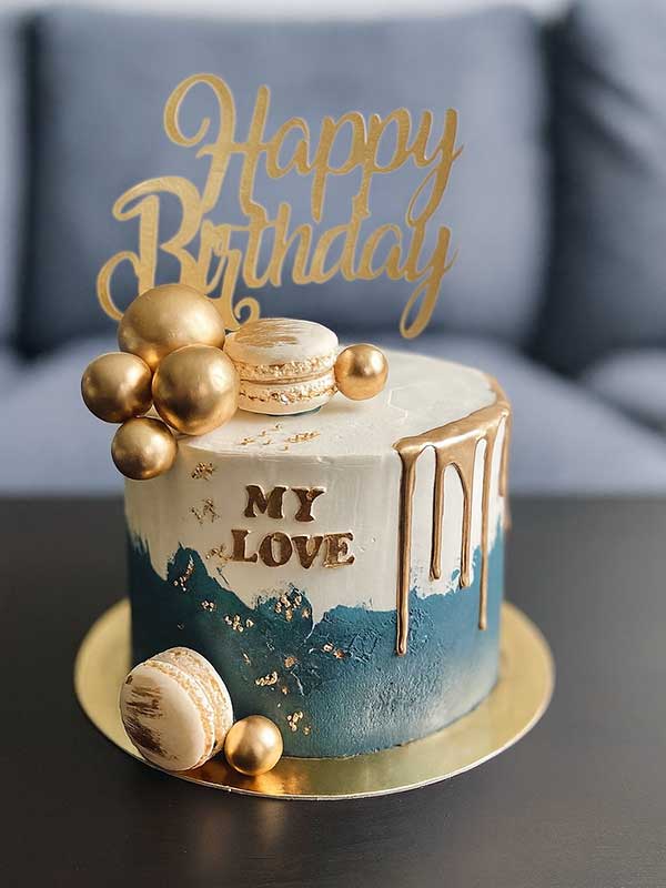 Gold Wave Cake