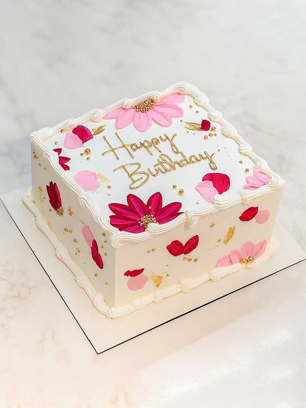 Rosé Charm Chocolate Cake