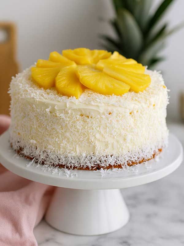 Luxe Pineapple Bloom Cake