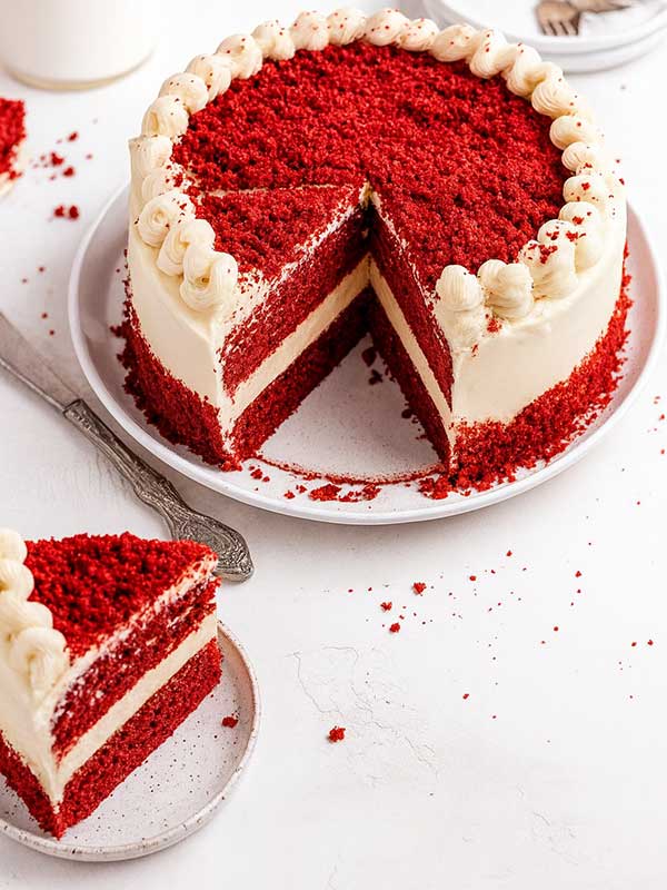 Velvet slice cake