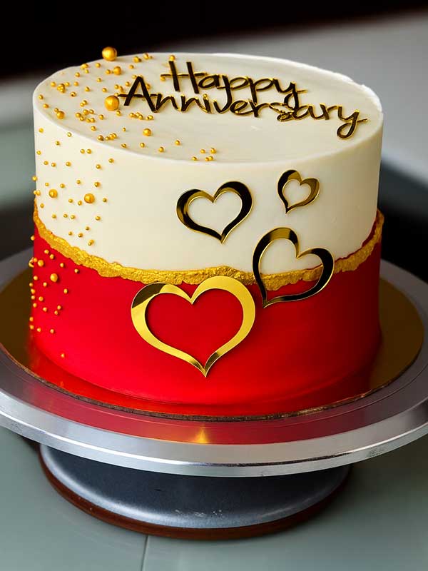 Elegant Chocolate Bliss Anniversary Cake