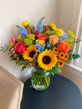 Glass Pot Mixed Bouquet