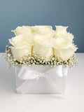 Classic White Rose Charm Box
