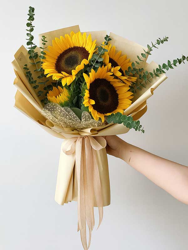 Sunflower & Greenery Bunch