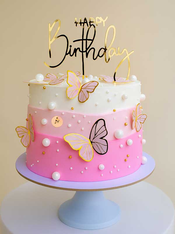 Pink Ombre Designer Cake