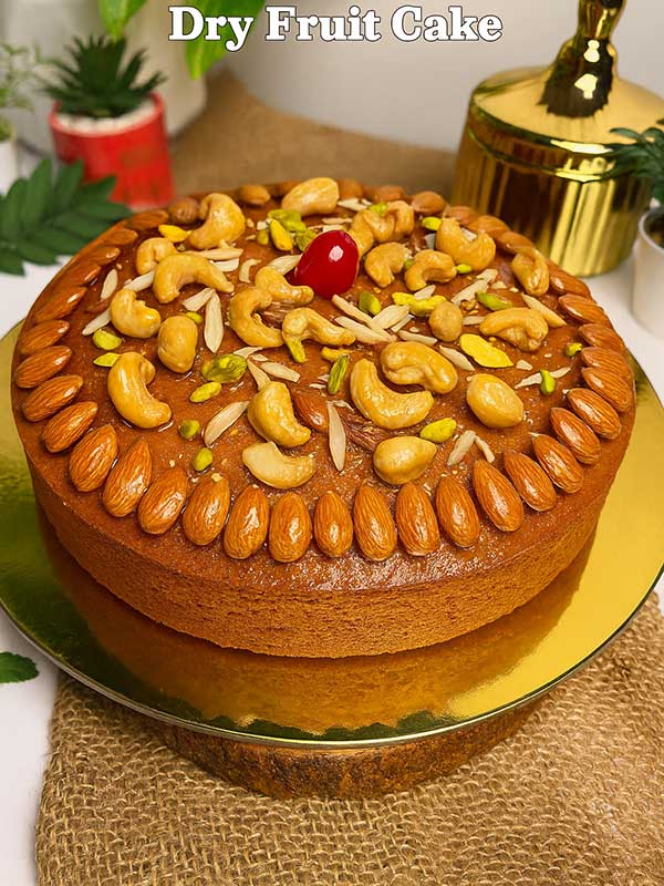 Cashew Almond Dry Fruit Cake