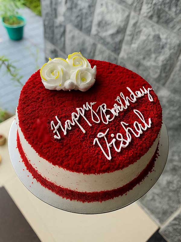 Birthday Ready Red Velvet Cake