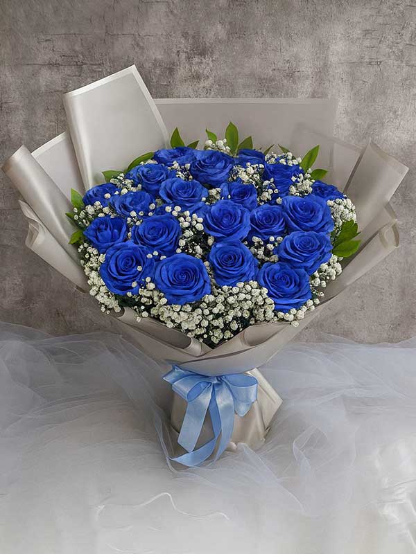 Blue & Silver Elegance Bouquet