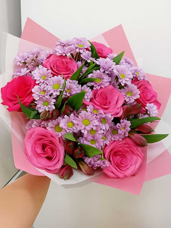 Rosé & Violet Charm Bouquet 